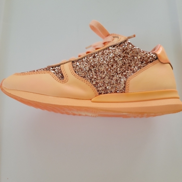 NWOT Vintage Havana Ladies Splendid Glitter Lace Up Leather Sneakers - Picture 8 of 11